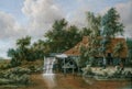 A Watermill, painting by Meindert Hobbema